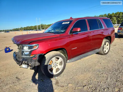 1GNSCBKC2GR422707 — 2016 Chevrolet Tahoe, Передняя часть, фото до ремонта