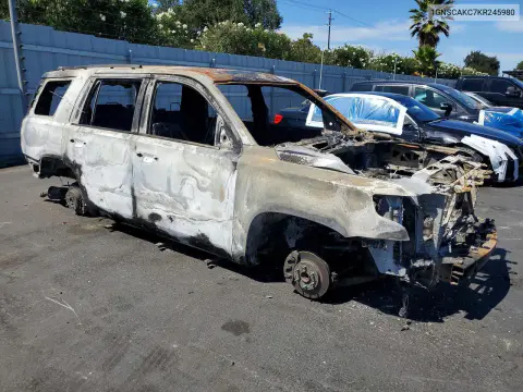 2019 Chevrolet Tahoe C1500 Ls VIN 1GNSCAKC7KR245980 фото 4
