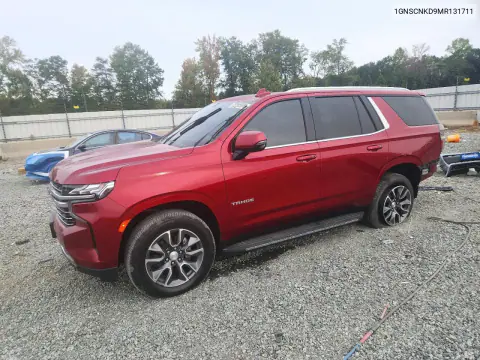 1GNSCNKD9MR131711 — 2021 Chevrolet Tahoe, Задняя часть, фото до ремонта