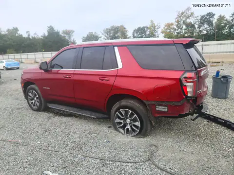 2021 Chevrolet Tahoe C1500 Lt VIN 1GNSCNKD9MR131711 фото 2