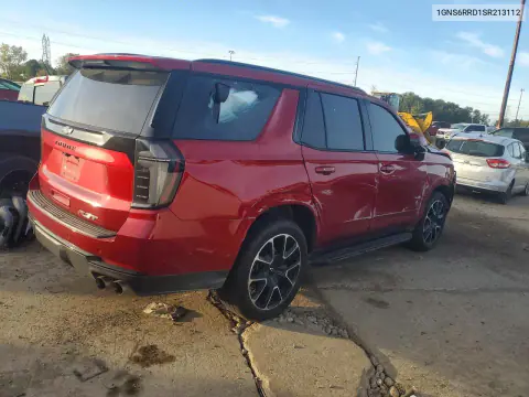 2025 Chevrolet Tahoe K1500 Rst VIN 1GNS6RRD1SR213112 фото 3