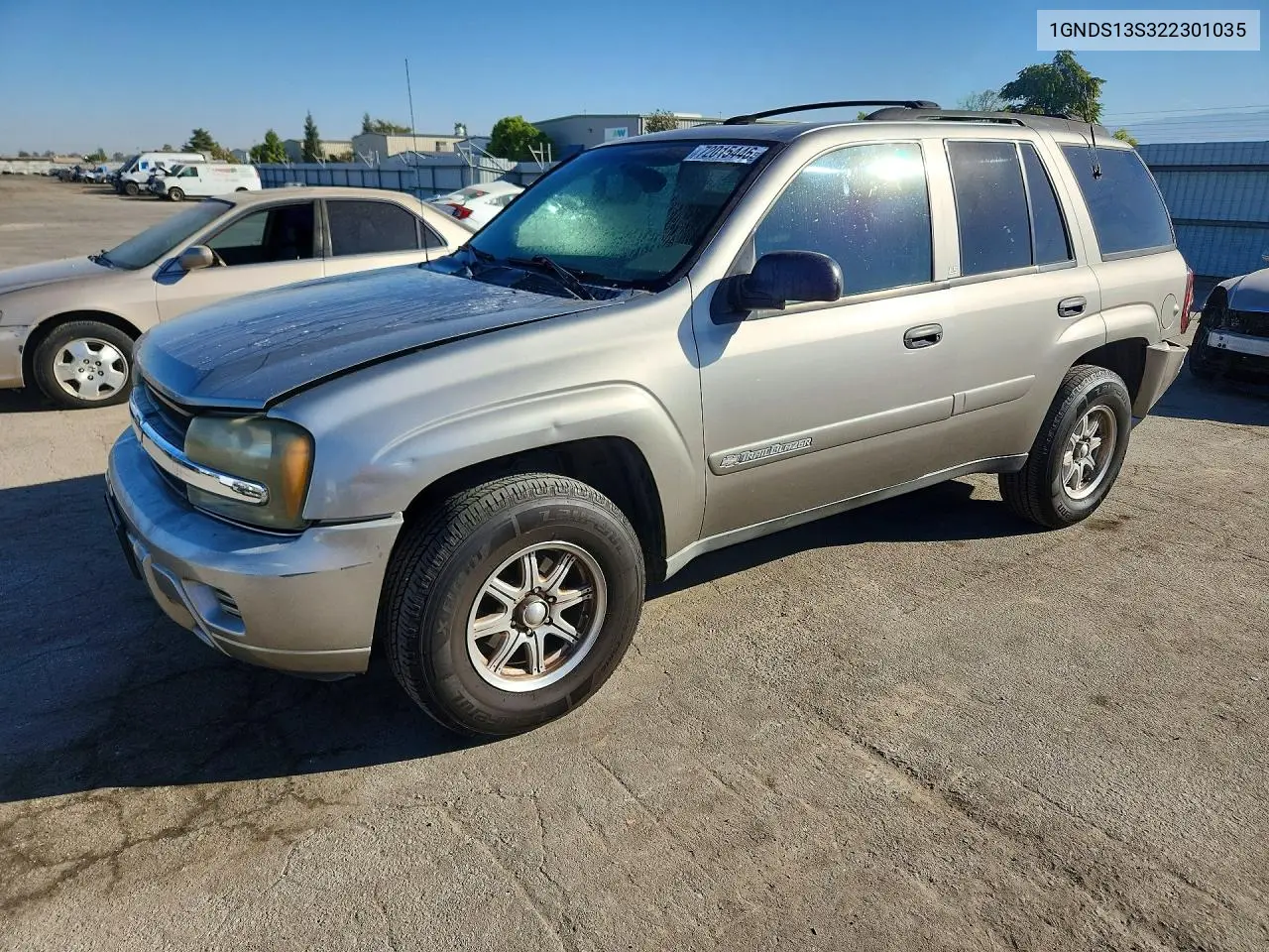 2002 Chevrolet Trailblazer VIN 1GNDS13S322301035 фото 1