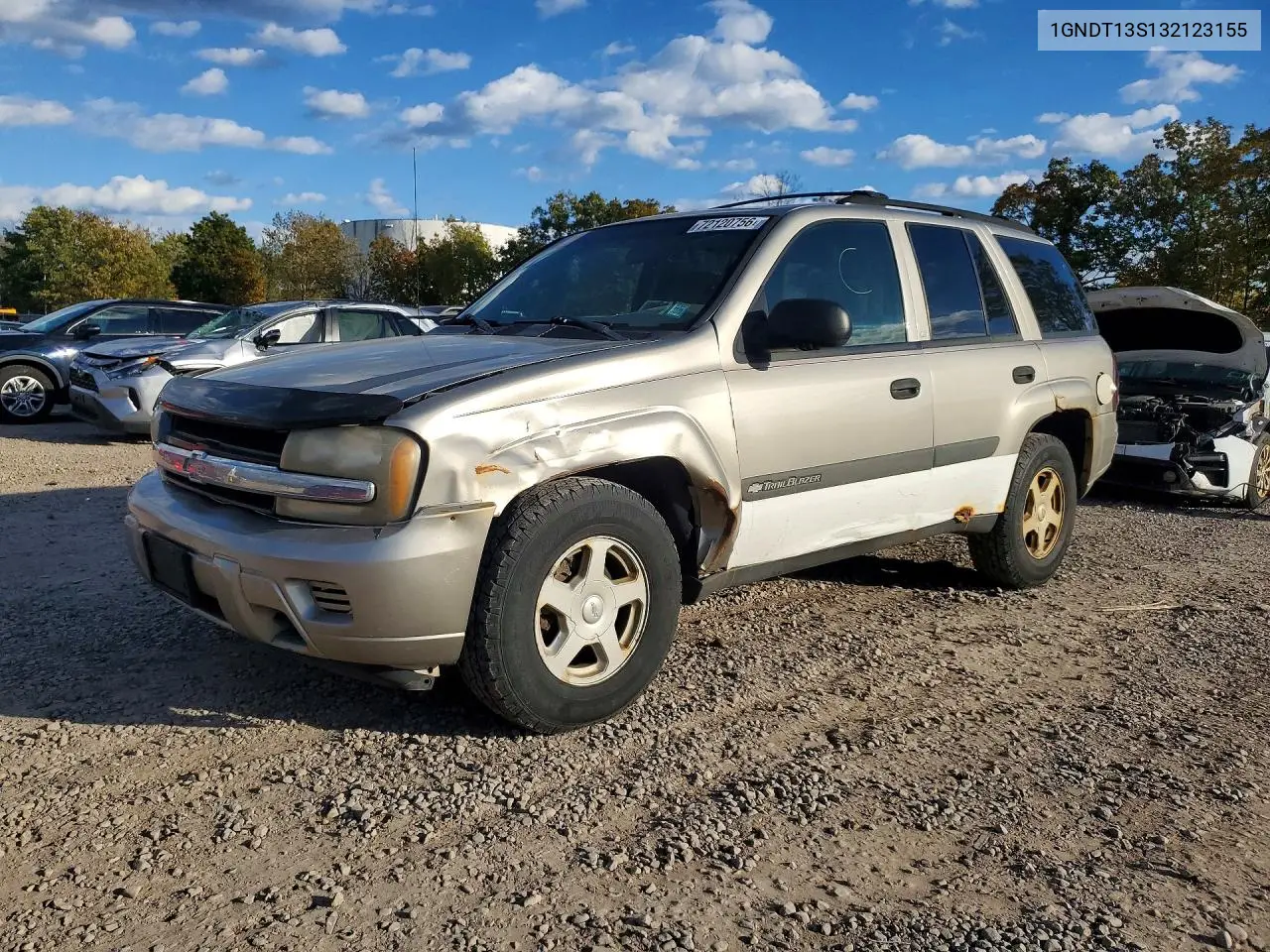 2003 Chevrolet Trailblazer VIN 1GNDT13S132123155 фото 1