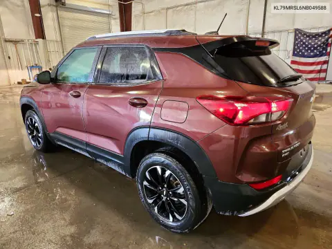 2022 Chevrolet Trailblazer Lt VIN KL79MRSL6NB049588 фото 2