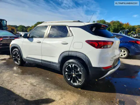 2022 Chevrolet Trailblazer Lt VIN KL79MPSL6NB062281 фото 2