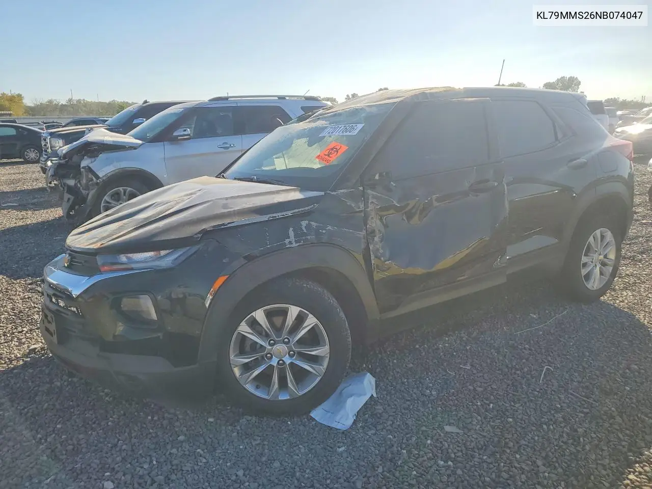 2022 Chevrolet Trailblazer Ls VIN KL79MMS26NB074047 фото 1