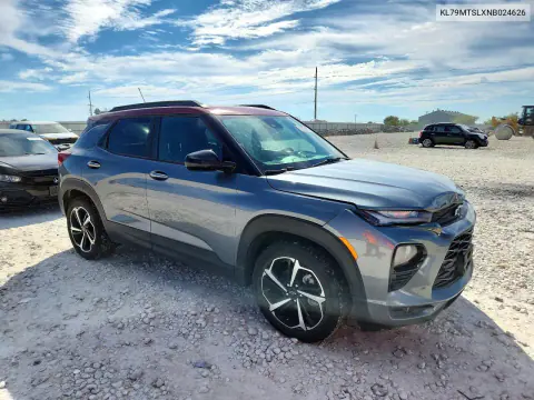 2022 Chevrolet Trailblazer Rs VIN KL79MTSLXNB024626 фото 4