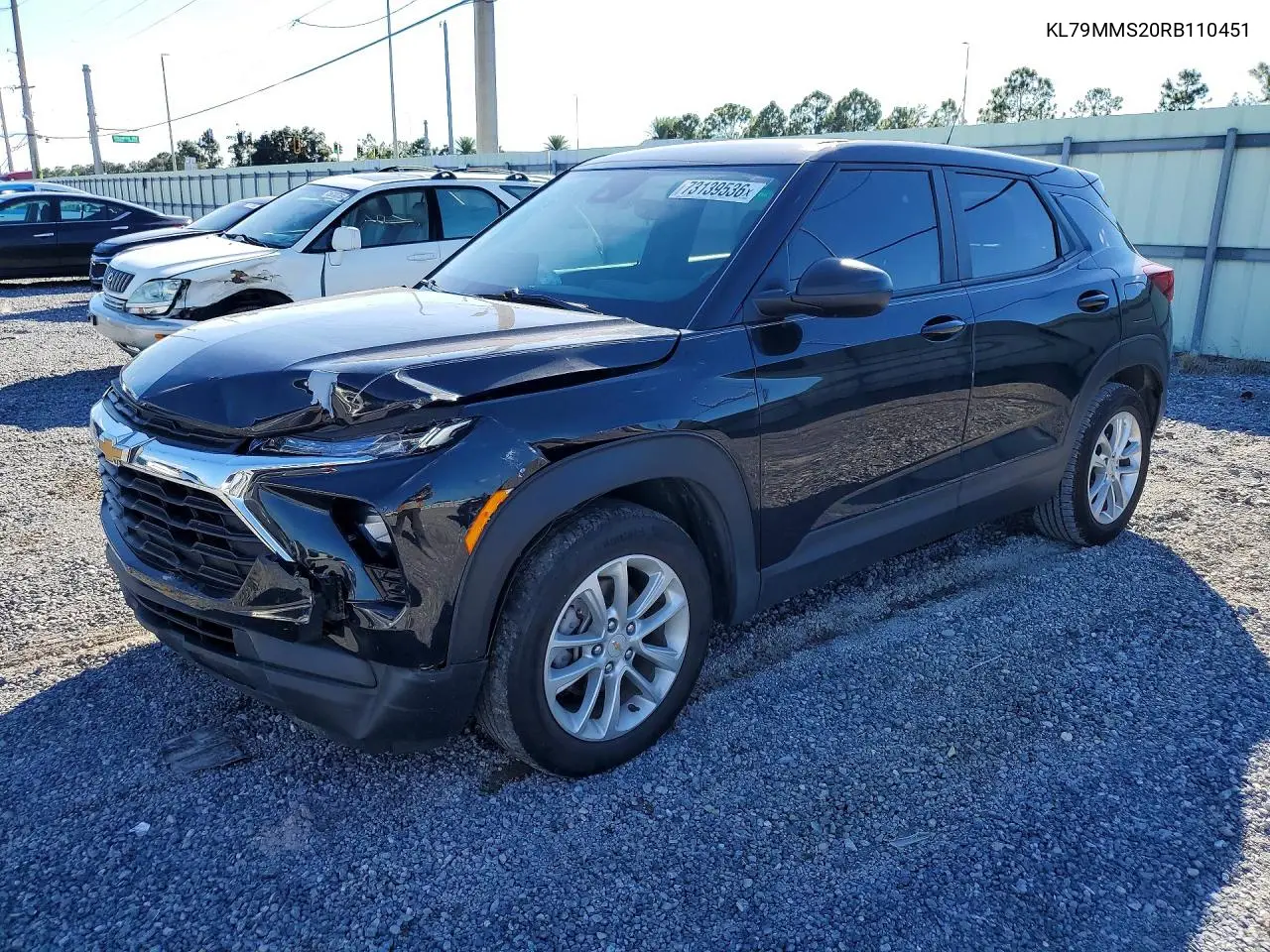 KL79MMS20RB110451 Chevrolet TrailBlazer 2024 — повреждение Передняя часть, фото до ремонта