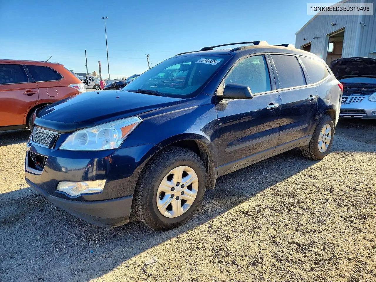 1GNKREED3BJ319498 Chevrolet Traverse 2011 — повреждение Передняя часть, фото до ремонта