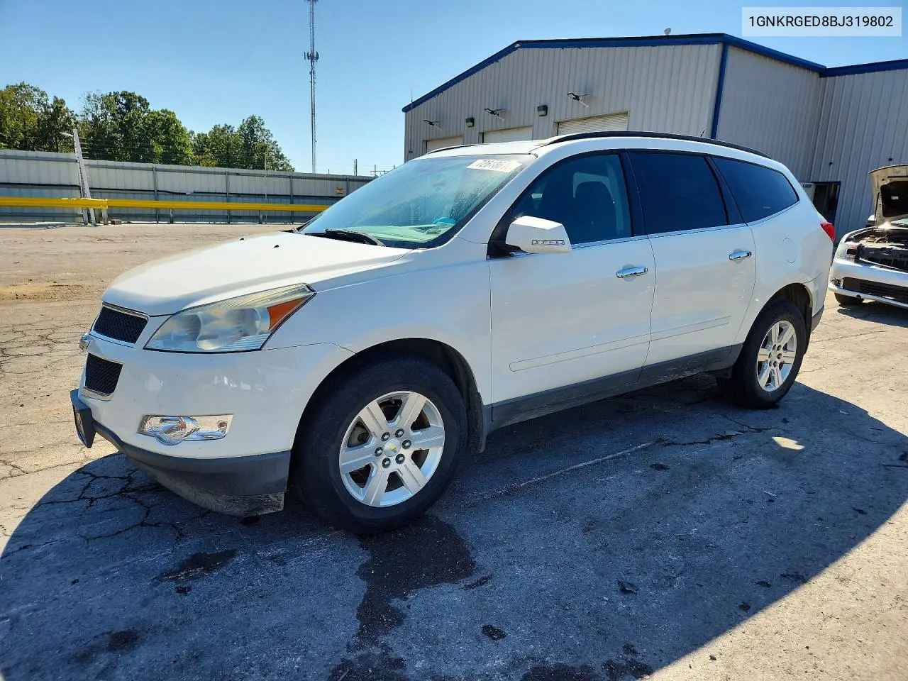 2011 Chevrolet Traverse Lt VIN 1GNKRGED8BJ319802 фото 1