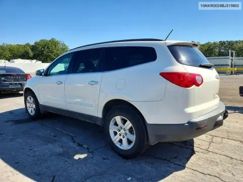 2011 Chevrolet Traverse Lt VIN 1GNKRGED8BJ319802 фото 2