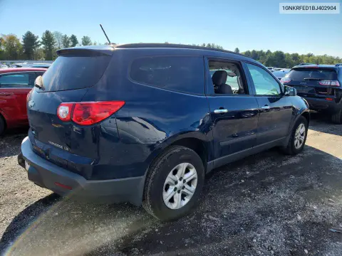 2011 Chevrolet Traverse Ls VIN 1GNKRFED1BJ402904 фото 3