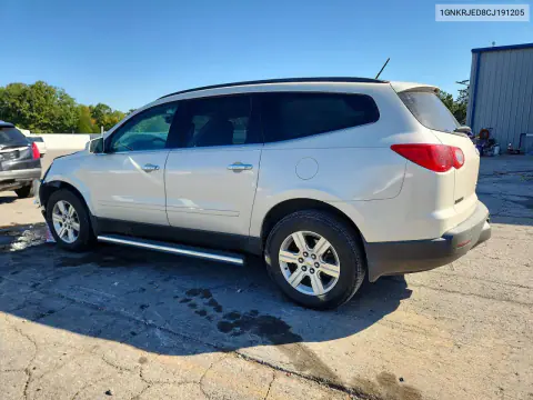 2012 Chevrolet Traverse VIN 1GNKRJED8CJ191205 фото 2