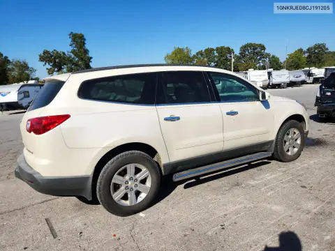 2012 Chevrolet Traverse VIN 1GNKRJED8CJ191205 фото 3