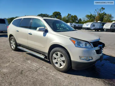 2012 Chevrolet Traverse VIN 1GNKRJED8CJ191205 фото 4