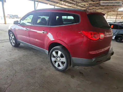 2012 Chevrolet Traverse Lt VIN 1GNKRGEDXCJ299893 фото 2