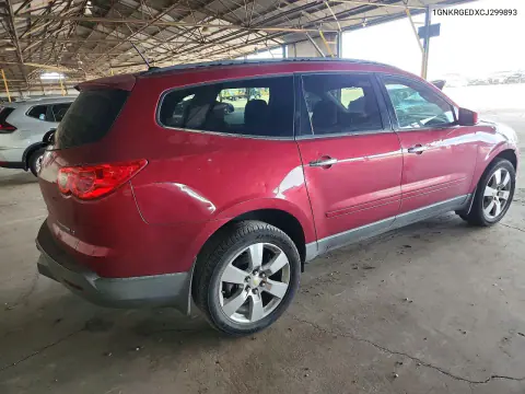 2012 Chevrolet Traverse Lt VIN 1GNKRGEDXCJ299893 фото 3