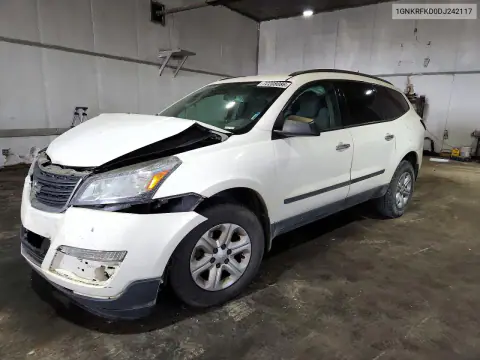 1GNKRFKD0DJ242117 — 2013 Chevrolet Traverse, Передняя часть, фото до ремонта