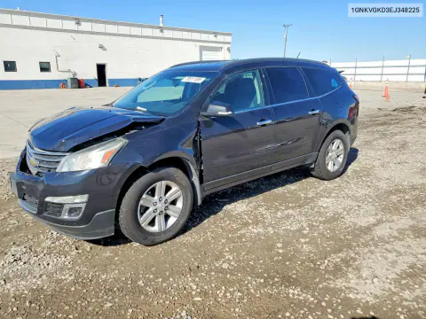1GNKVGKD3EJ348225 — 2014 Chevrolet Traverse, Передняя часть, фото до ремонта