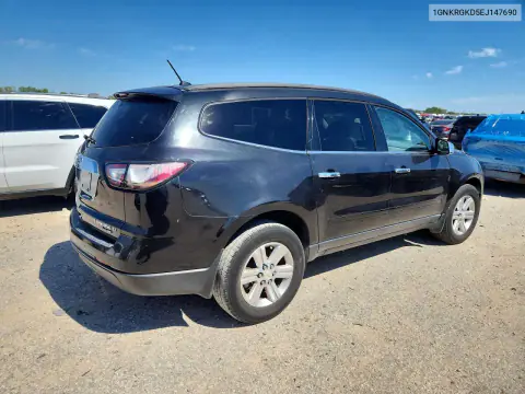2014 Chevrolet Traverse Lt VIN 1GNKRGKD5EJ147690 фото 3