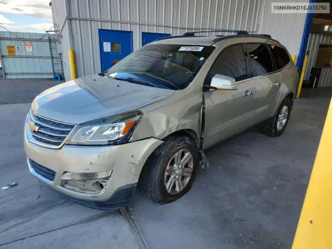 1GNKRHKD1EJ373750 — 2014 Chevrolet Traverse, Передняя часть, фото до ремонта