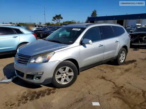 1GNKRGKDXEJ190051 — 2014 Chevrolet Traverse, Передняя часть, фото до ремонта