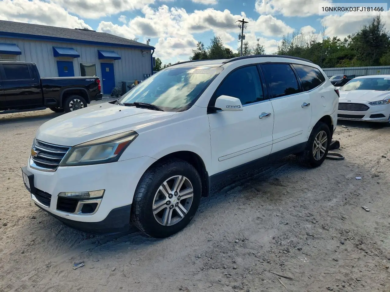 2015 Chevrolet Traverse Lt VIN 1GNKRGKD3FJ181466 фото 1