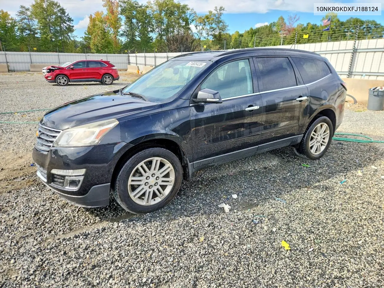 2015 Chevrolet Traverse Lt VIN 1GNKRGKDXFJ188124 фото 1
