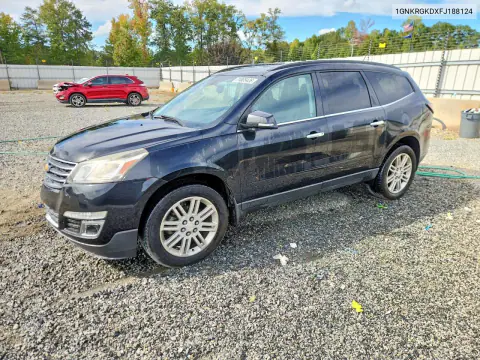 1GNKRGKDXFJ188124 — 2015 Chevrolet Traverse, Передняя часть, фото до ремонта