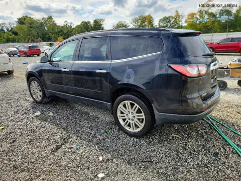 2015 Chevrolet Traverse Lt VIN 1GNKRGKDXFJ188124 фото 2