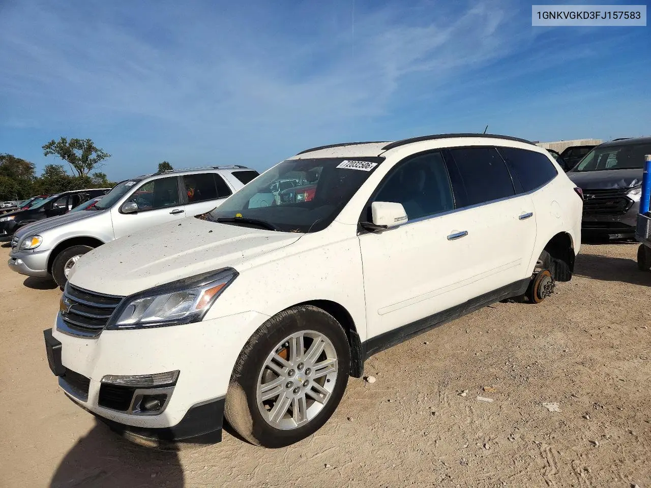 2015 Chevrolet Traverse Lt VIN 1GNKVGKD3FJ157583 фото 1