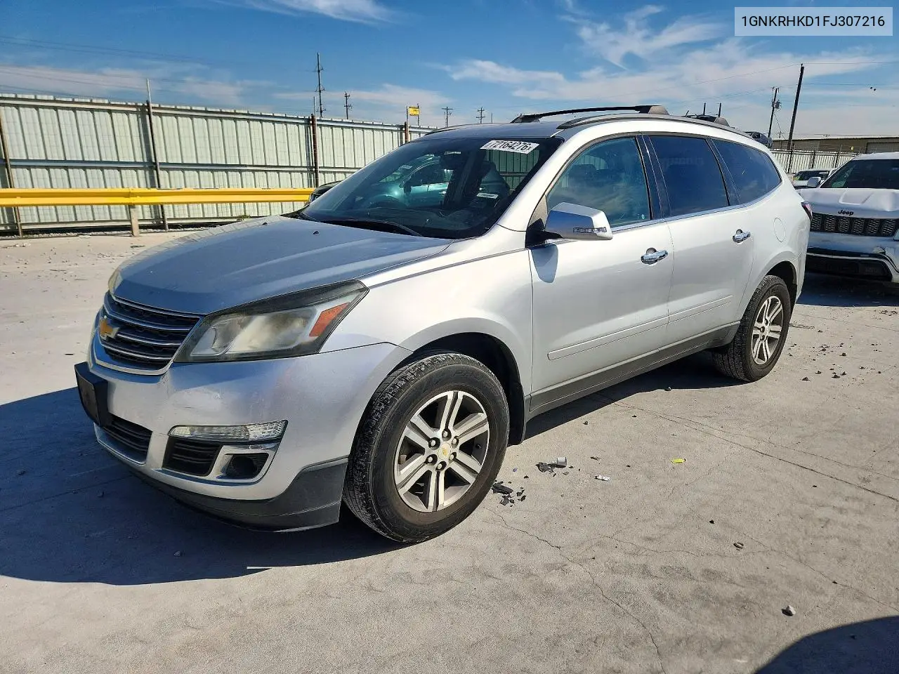 2015 Chevrolet Traverse Lt VIN 1GNKRHKD1FJ307216 фото 1