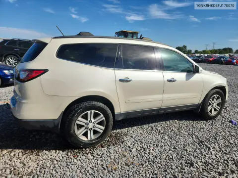 2015 Chevrolet Traverse Lt VIN 1GNKRHKD3FJ170070 фото 3