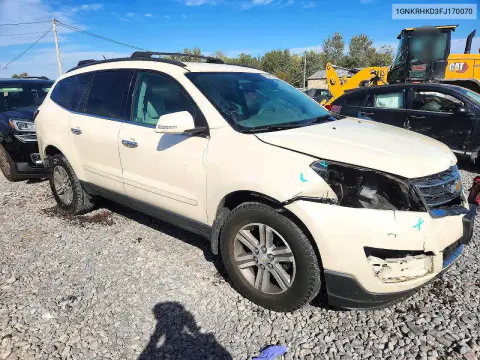2015 Chevrolet Traverse Lt VIN 1GNKRHKD3FJ170070 фото 4