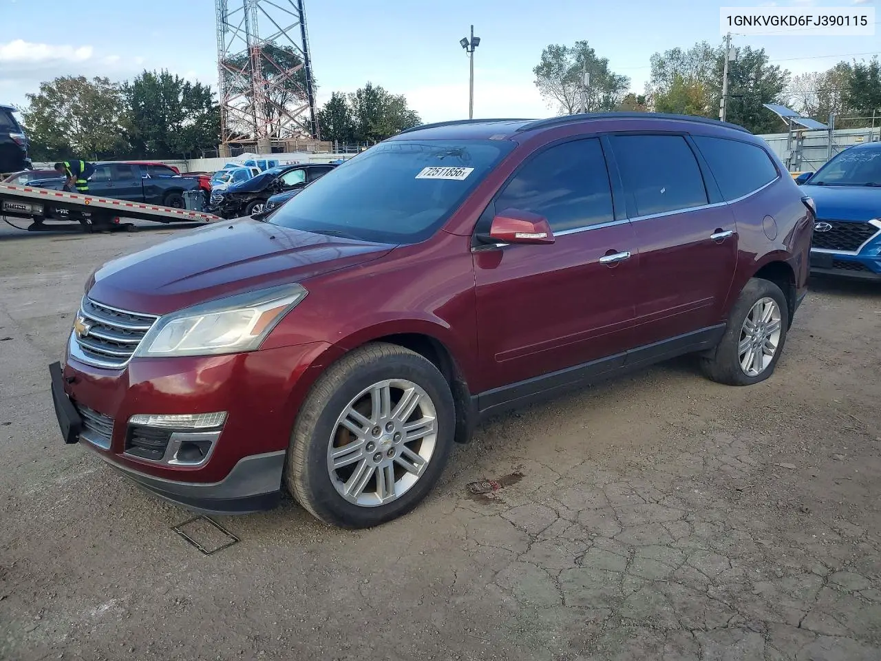 2015 Chevrolet Traverse Lt VIN 1GNKVGKD6FJ390115 фото 1