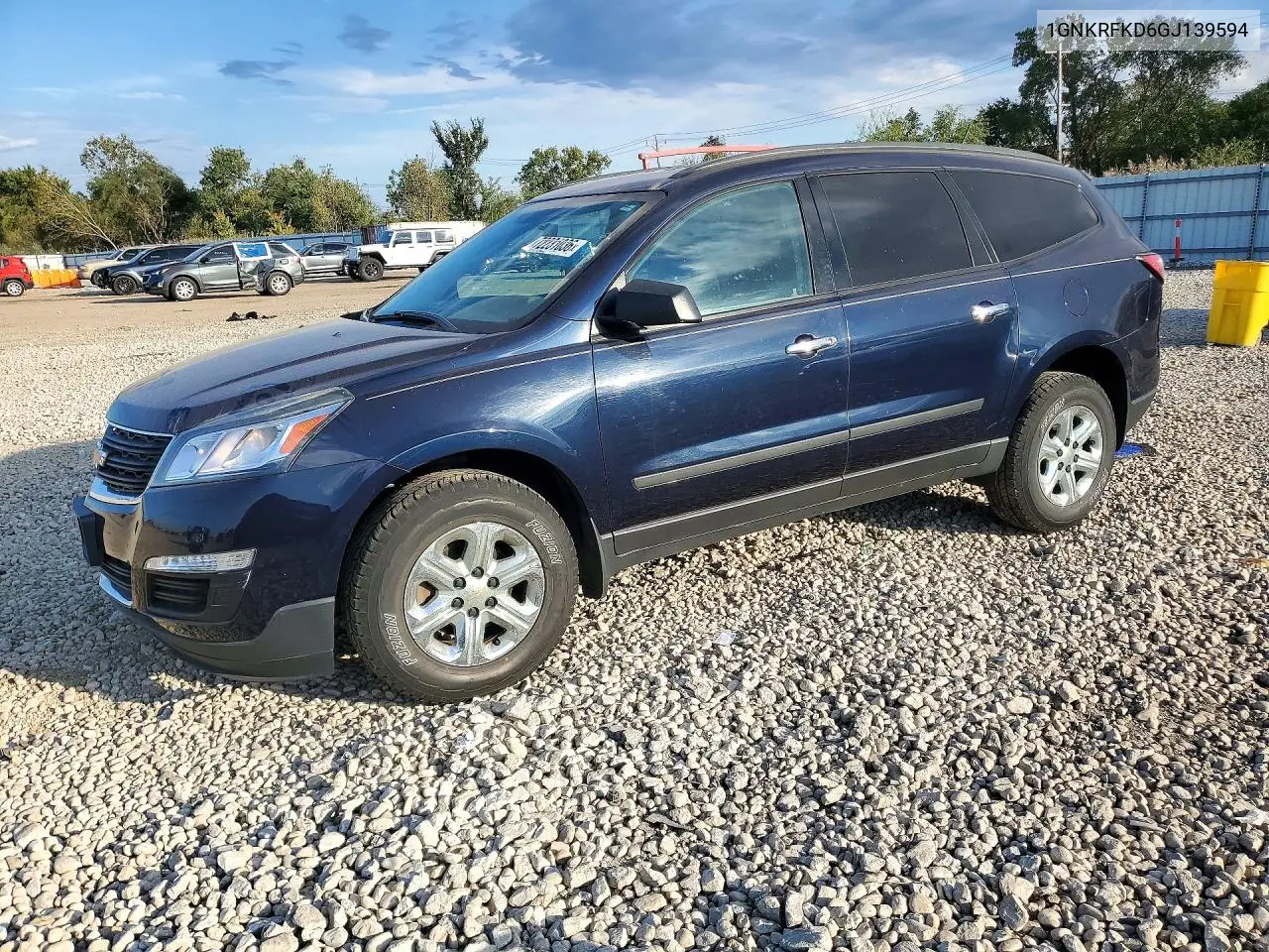 2016 Chevrolet Traverse Ls VIN 1GNKRFKD6GJ139594 фото 1