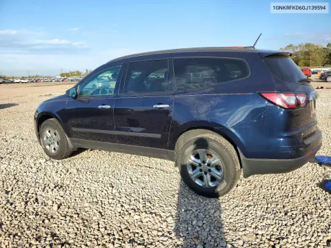 2016 Chevrolet Traverse Ls VIN 1GNKRFKD6GJ139594 фото 2