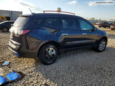 2016 Chevrolet Traverse Ls VIN 1GNKRFKD6GJ139594 фото 3