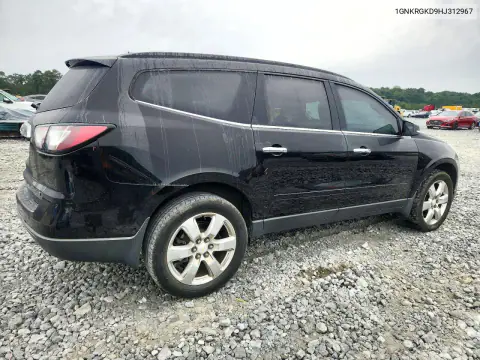 2017 Chevrolet Traverse Lt VIN 1GNKRGKD9HJ312967 фото 3