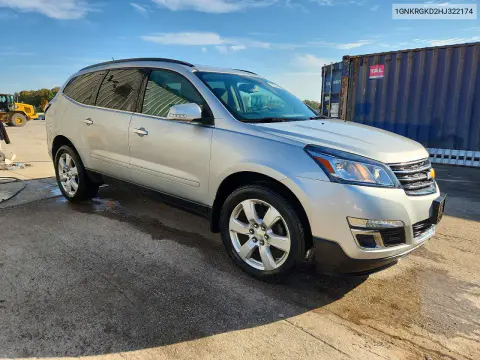 2017 Chevrolet Traverse Lt VIN 1GNKRGKD2HJ322174 фото 4