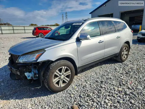1GNKRGKD1HJ148324 — 2017 Chevrolet Traverse, Передняя часть, фото до ремонта