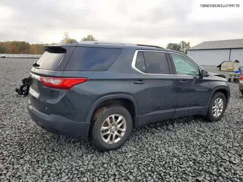 2018 Chevrolet Traverse Lt VIN 1GNEVGKW2JJ199170 фото 3