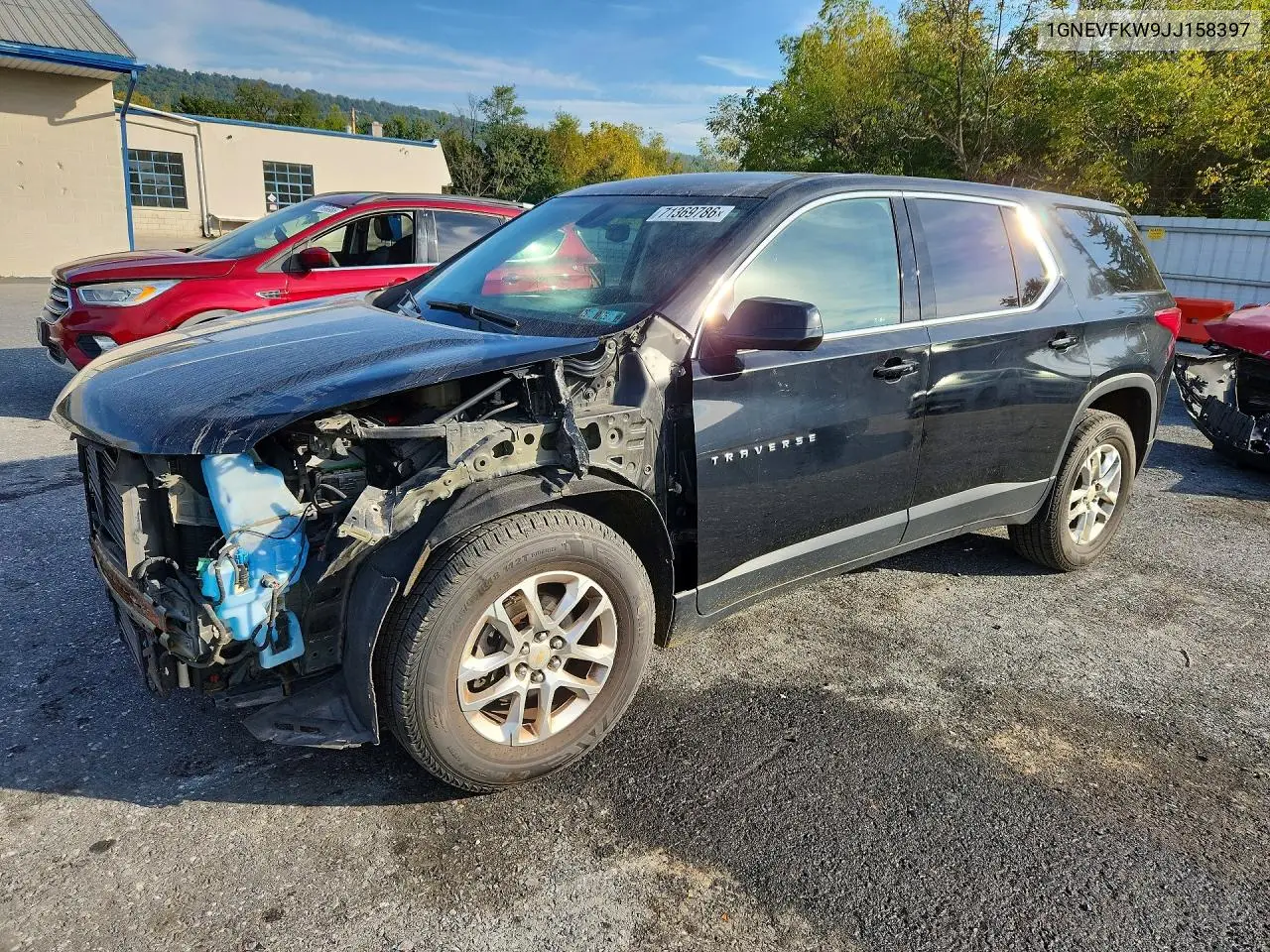 2018 Chevrolet Traverse Ls VIN 1GNEVFKW9JJ158397 фото 1