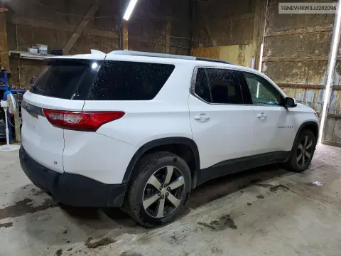 2018 Chevrolet Traverse Lt VIN 1GNEVHKW3JJ202096 фото 3