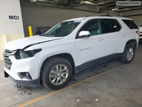 1GNERGKW2JJ169803 — 2018 Chevrolet Traverse, Передняя часть, фото до ремонта