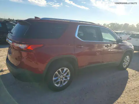2018 Chevrolet Traverse Lt VIN 1GNERGKW8JJ136272 фото 3