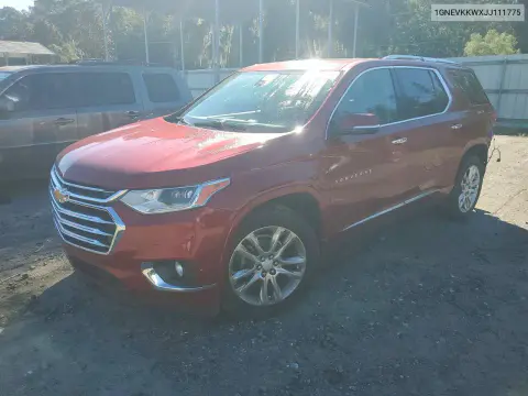 1GNEVKKWXJJ111775 — 2018 Chevrolet Traverse, Задняя часть, фото до ремонта