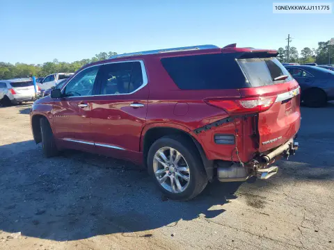 2018 Chevrolet Traverse High Country VIN 1GNEVKKWXJJ111775 фото 2