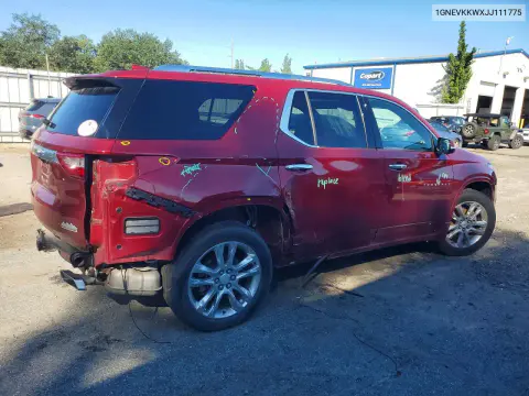2018 Chevrolet Traverse High Country VIN 1GNEVKKWXJJ111775 фото 3