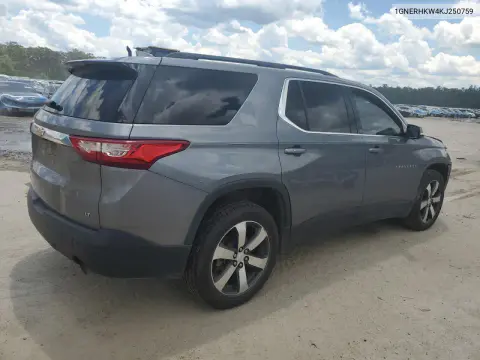 2019 Chevrolet Traverse Lt VIN 1GNERHKW4KJ250759 фото 3